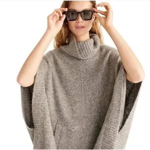 J. Crew | Chanteclaire Poncho, Size XS/SM, Heather Graphite